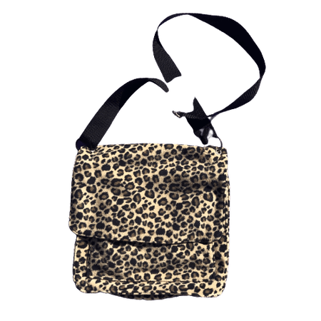 90s leopard print bag