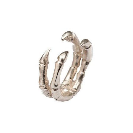 Silver Parrot Claw Ring