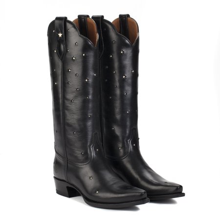 Womens Presidio Black - Tall Shaft Cowboy Boots - Ranch Road Boots™