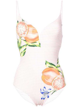 Onia Gloria Orange Print One-piece $195 - Buy Online - Mobile Friendly, Fast Delivery, Price