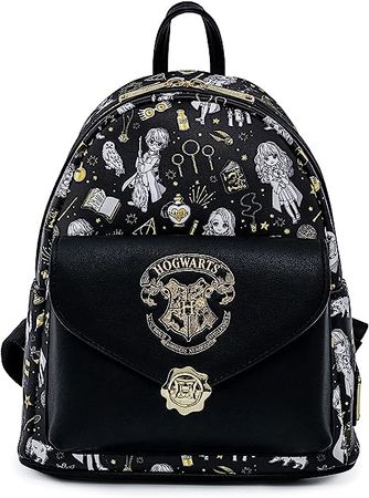 Amazon.com: Loungefly Harry Potter Magical Elements All Over Print Womens Double Strap Shoulder Bag Purse : Clothing, Shoes & Jewelry