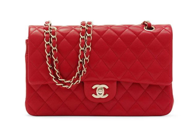 A BRIGHT RED LEATHER CLASSIC DOUBLE FLAP BAG, CHANEL, 2013 | Christie’s