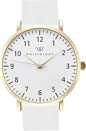 Amazon.com: Wristology Numbers Womens Nurse Watch in Gold - Interchangeable White Silicone Band Watch for Nurses Large Easy Read Analog Watch with Second Hand for Women, Men, Girls, Nurses, Teachers, SWG001 : WRISTOLOGY: Clothing, Shoes & Jewelry