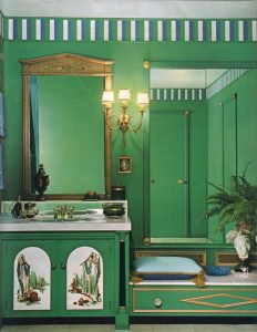 Emerald-Green-Decorating-Ideas-2017-gold-green-bathroom-232x300.jpg (232×300)