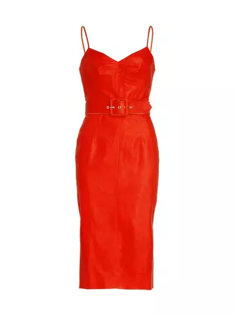 Shop Halston Aryelle Belted Bustier Dress | Saks Fifth Avenue