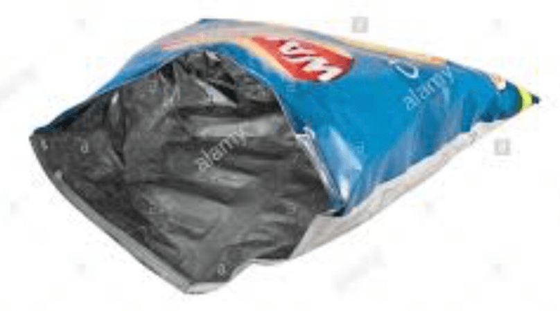 empty chip bag