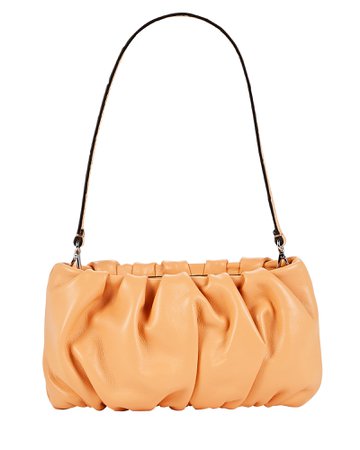 STAUD Bean Ruched Leather Bag | INTERMIX®