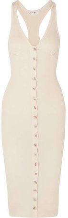 The Line By K - Harper Ribbed Stretch Cotton-jersey Dress - Cream
