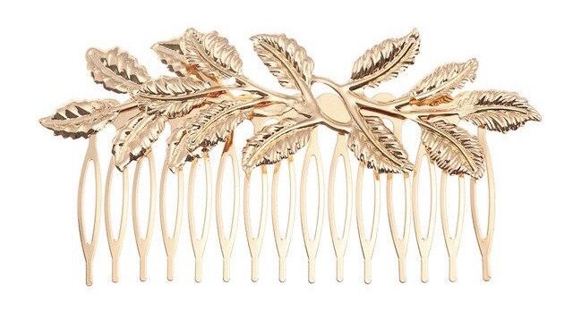 gold leaf hairpin
