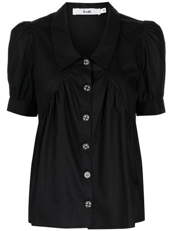 b+ab pointed-collar button-up Blouse - Farfetch