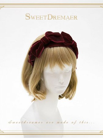 Little Red Hat Vintage Velvet Bow KC by SweetDreamer