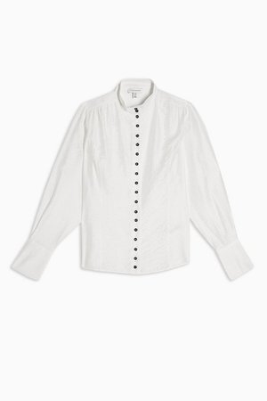 Contrast Button Shirt | Topshop