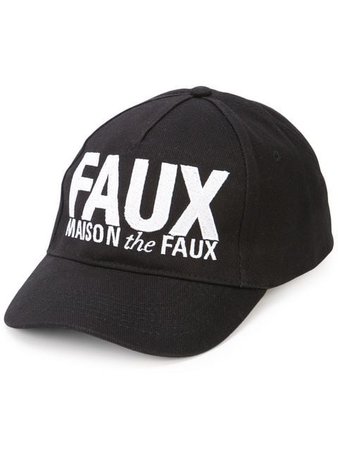 Maison The Faux logo baseball cap $54 - Shop SS19 Online - Fast Delivery, Price