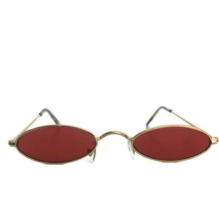 Red tinted sunglasses