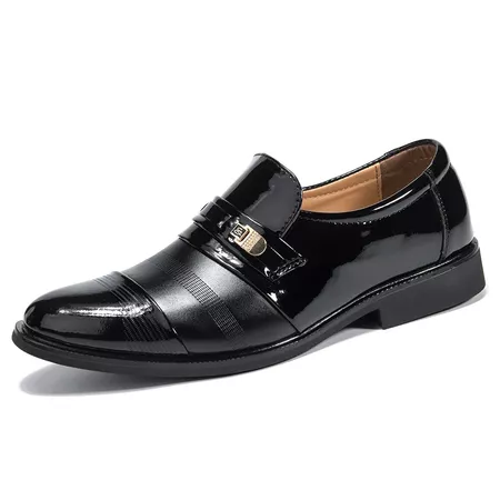 Men comfortable leather business lace up formal shoes Sale - Banggood.com