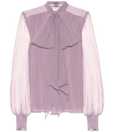 Lucienne silk georgette blouse