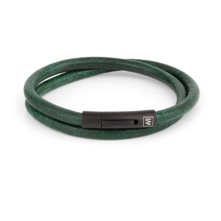 Arcas Green • Leather Bracelet | INMIND Handcrafted Jewellery