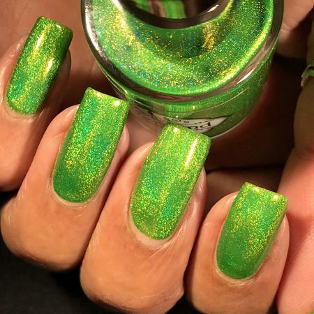 Bath & Beauty :: Cosmetics :: Nails & Nail Care :: Mardi Green - Kelly Green Holographic Nail Polish - Emerald Spring Shamrock Holo