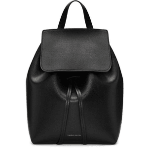 Black saffiano backpack
