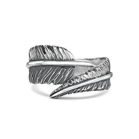 Silver Feather Ring | Becky Rowe Jewellery, Handmade in Guernsey