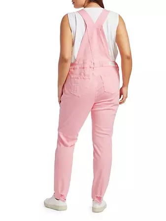 Shop Slink Jeans, Plus Size Twill Slim Overall | Saks Fifth Avenue