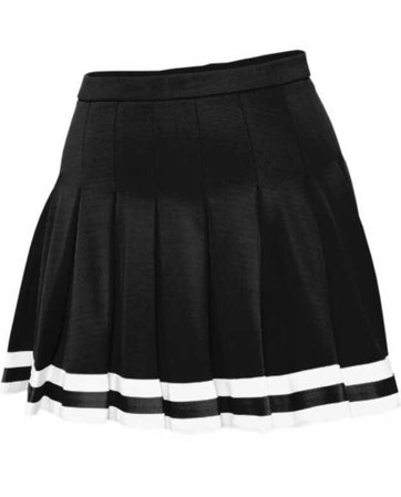 black and white cheer skirt