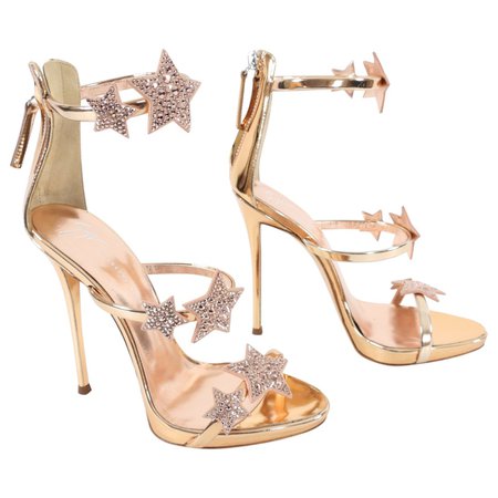 giuseppe zanotti gold star heels - Google Search