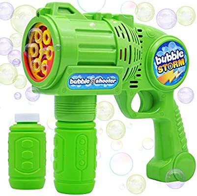 Amazon.com: JOYIN Bubble Gun Blaster Automatic Bubble Maker Blower Machine with 2 Bottles Bubble Solutions for Kids, Bubble Blower for Bubble Party Favors, Summer Toy, Birthday, Outdoor & Indoor Activity, Easter: Toys & Games