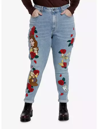 Her Universe Disney Beauty And The Beast Character Mom Jeans