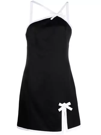 MSGM contrast-border Mini Dress - Farfetch