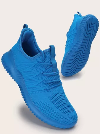 Men Knit Detail Breathable Running Shoes | SHEIN USA