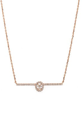 Glam'Azone Pave Diamond Necklace