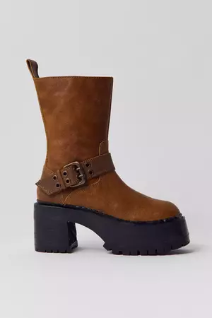 UO Nic Platform Moto Boot | Urban Outfitters