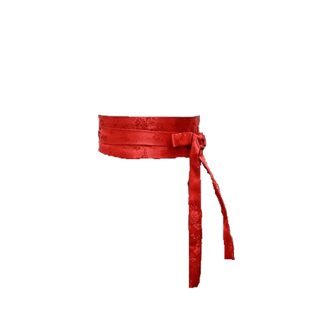 Misung Hanbok | Cherry Red Modern Hanbok Sash Belt (Dei5 edit)