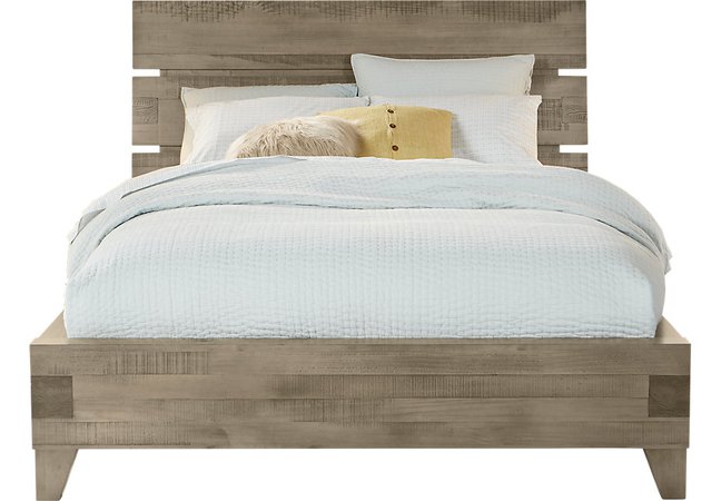 Crestwood Creek Gray 3 Pc King Panel Bed  - King Beds Colors