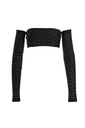 the andamane Crystal cropped top available on www.julian-fashion.com - 230016 - US
