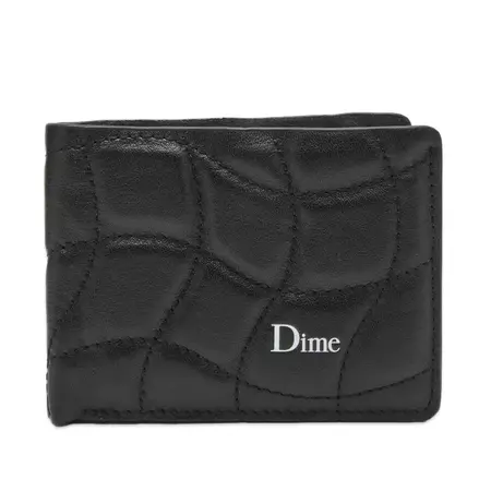 Dime Quilted Leather Bifold Wallet Black | END. (US)