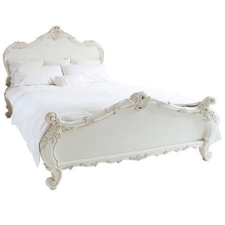 Provencal Sassy White French Bed | French Bedroom Company