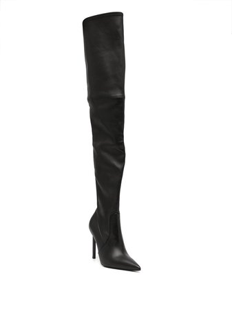 TOM FORD Leather Thigh Boots - Farfetch