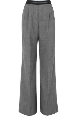 Prada | Checked wool wide-leg pants | NET-A-PORTER.COM
