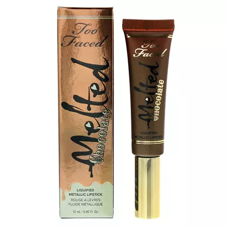Too Faced Metallic Candy Bar 12ml Melted Chocolate Metallic Lip Stick — Red Label Outlet