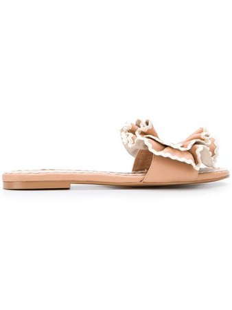 See By Chloé ruffle flower sandals $254 - Shop SS19 Online - Fast Delivery, Price