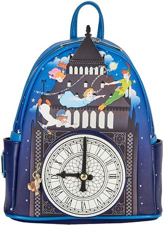 Amazon.com: Loungefly Disney Peter Pan Glow Clock Womens Double Strap Shoulder Bag Purse, One Size, Multi : Clothing, Shoes & Jewelry