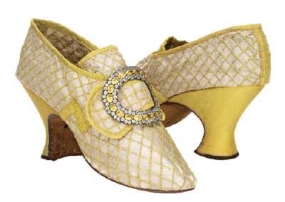 yellow 18/19th century style shoes