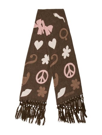 Moschino Wool Fur-Trimmed Scarf - Accessories - MOS31135 | The RealReal