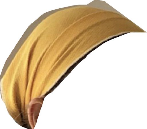 yellow scarf hair
