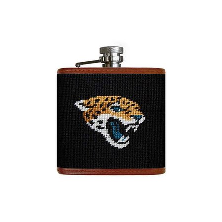 Smathers & Branson Jacksonville Jaguars Needlepoint Flask