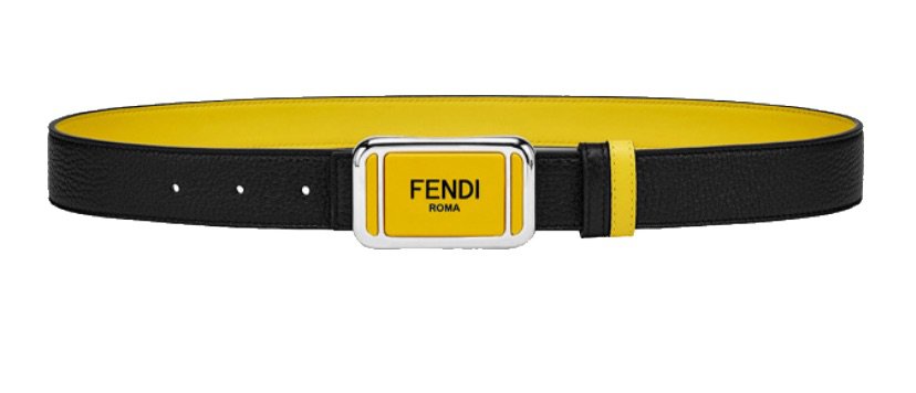 yellow fendi belt