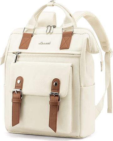 Amazon.com: LOVEVOOK Mini Backpack for Women , Small Backpack Purse for Women Teen Girls, Cute Bookbag Fashion Daypacks for Shopping, Working or Dating, White-Brown : Clothing, Shoes & Jewelry
