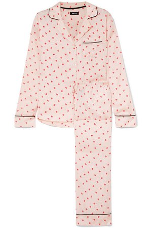 DKNY | Printed satin pajama set | NET-A-PORTER.COM